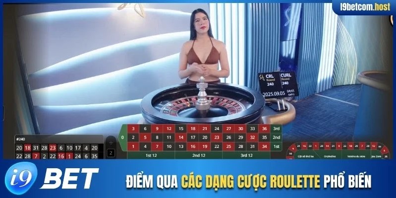 Điểm qua các dạng cược Roulette phổ biến