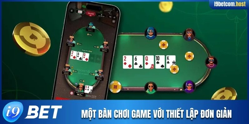 Một bàn chơi game với thiết lập đơn giản và dễ dàng
