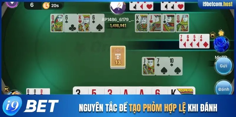 Nguyên tắc để tạo phỏm hợp lệ khi đánh