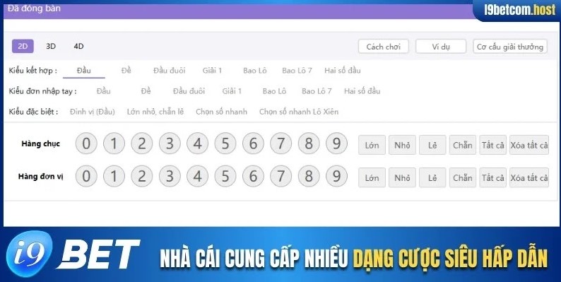 Nhà cái cung cấp nhiều dạng cược siêu hấp dẫn