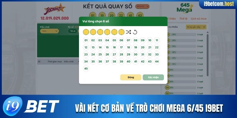 Vài nét cơ bản về trò chơi Mega 6/45 I9BET